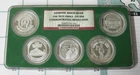 Binion Silver Hoard Set 5 one Oz .999 Fine Silver Rounds NGC Horseshoe Las Vegas