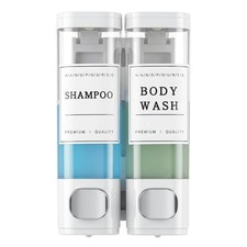 Shampoo and Conditioner Dispenser, Shower Soap Dispenser Wall Mounted, Shampo...