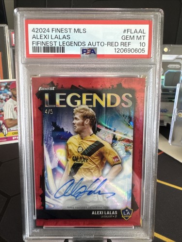 Alexi Lalas [Red Refractor] #FLA-AL 2024 Topps Finest MLS Legends Autograph card