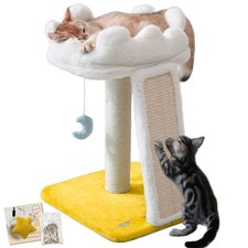 Cat Tree Tower Scratching Post Bed Compact Condo Perch Toy Catnip