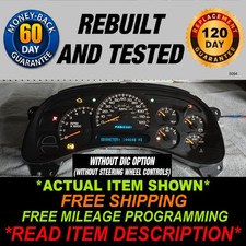 2003-2005 Silverado Sierra Tahoe Suburban Yukon Avalanche Gauge Cluster 2003-2005 Silverado Sierra Tahoe Suburban Yukon Avalanche Gauge Cluster