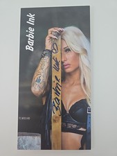 BARBIE INK A5 Lang Autogrammkarte SIGNIERT Er...