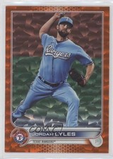 2022 Topps Series 2 Orange Foilboard 238/299 Jordan Lyles #376 0q3