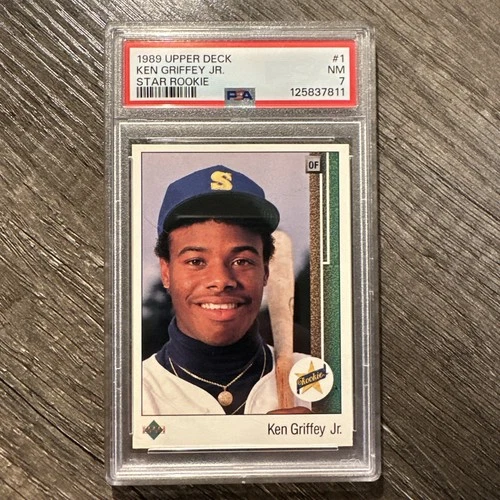 Ken Griffey, Jr. 1989 Upper Deck #1 Star Rookie RC PSA 7 Mariners