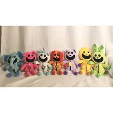 Poppy Playtime Smiling Critters Colorful Plush Toys Set Of 7 Plushies Used 12 In