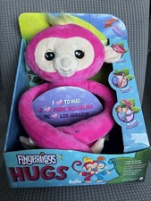 WowWee Fingerlings Hugs Bella Friendly Interactive Plush Monkey Pink NEW