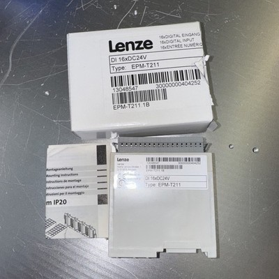 NEW LENZE EPM-T211 - DI 16xDC24V I/O MODULE 16-PT CAN 16 DIGITAL INPUTS