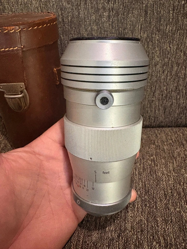 Lente Rodenstock Yronar 135 mm f/3,5 con estuche - Óptica alemana vintage MIRAR Y LEER Foto 3 de 4