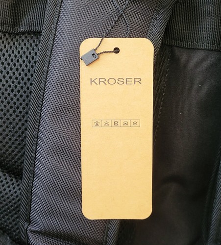 KROSER ZAINO DA GIOCO IN POLIESTERE DA VIAGGIO PER ADULTI 18,4”, NERO - Foto 8 di 9
