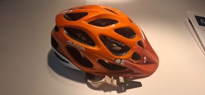 Fahrradhelm, Alpina, Mythos 2.0, für Kinder, Größe 52-57 cm, orange/weiss, top
