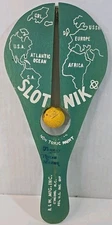Vintage Slot-Nik Paddle Ball Toy B&W MFG Co Concord North Carolina Advertising