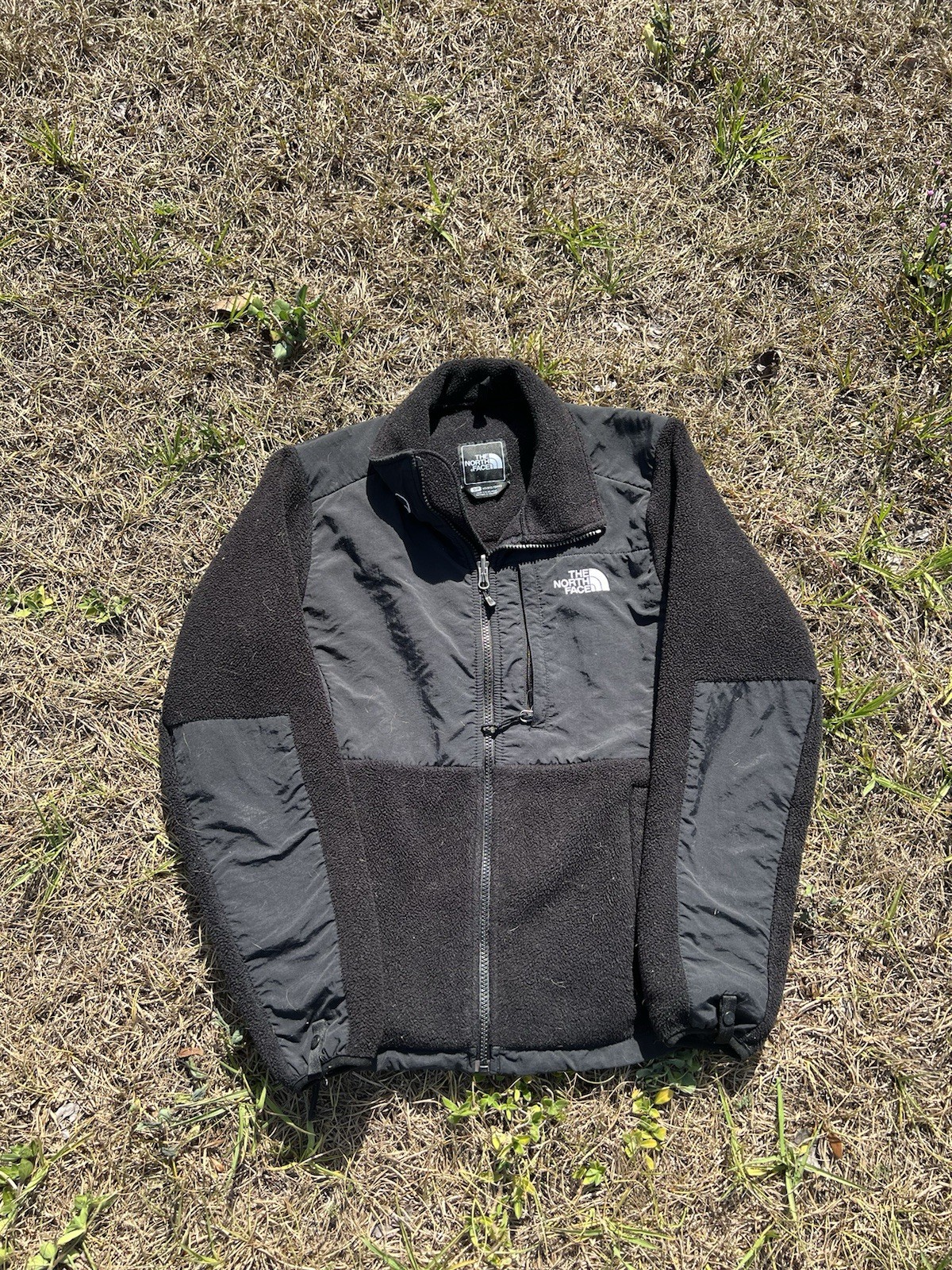 The North Face Womens S Black Denali Full Zip Fleece Jacket with Recycled Polartec