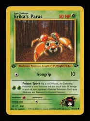 Erika's Paras 71/132 Gym Challenge 1st Edition Common