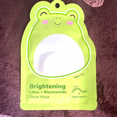 TONYMOLY Squishmallows Wendy Brightening Lotus + Niacinamide Sheet Mask
