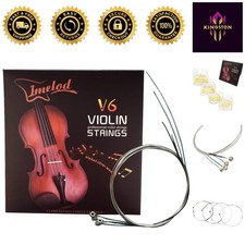 Durable Nickel-Plated Violin Strings with Smooth Surface for 4/4 to 1/4 Violins