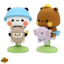 2 PCS Bubu and Dudu Bears Car Dashboard Decorations, Cute Cartoon Statue Bear...