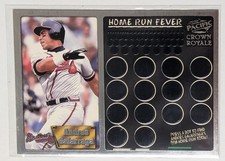 1998 Crown Royale Home Run Fever Andres Galarraga 135/374 Atlanta Braves #1