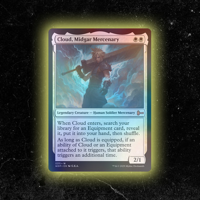 FOIL - Cloud, Midgar Mercenary - Custom Magic: The Gathering Card - High-Quality