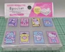Sanrio Brand: 8 Pocket Pill Case With Sanrio Characters - New With Free Shipping