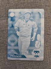 2019 bowman Maikel Franco cyan printing plate 1/1 ONE OF ONE