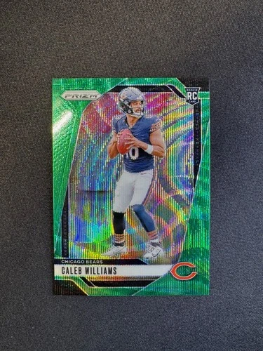 2024 Panini Prizm Caleb Williams RC Green Wave Prizm #301 Chicago Bears Rookie