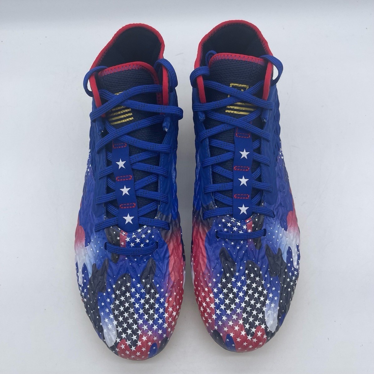 Under Armour Spotlight Clone 4 MC USA Mens Sz 12 Football Cleats 3027296-400 New Under Armour Spotlight Clone 4 MC USA Football Cleats Men Sz  main image 2