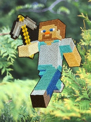 Steve Minecraft Patch multi sizes 4 -5 -6