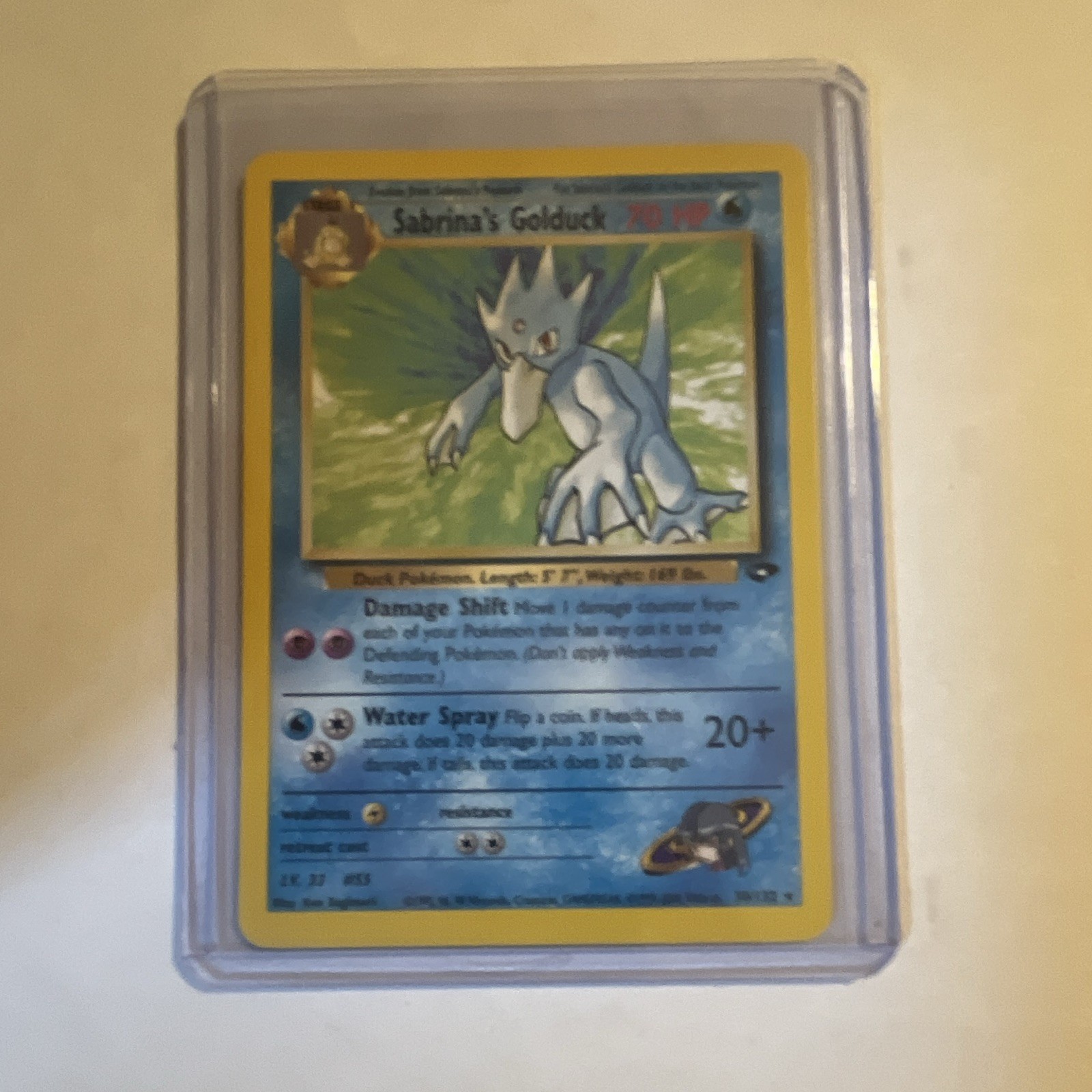 Sabrina's Golduck 30/132 Gym Challenge Unlimited English 70 HP