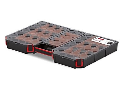 KTG60406S Behälter: kollektiv mit Partitionen schwarz flach TAGER KISTENBERG