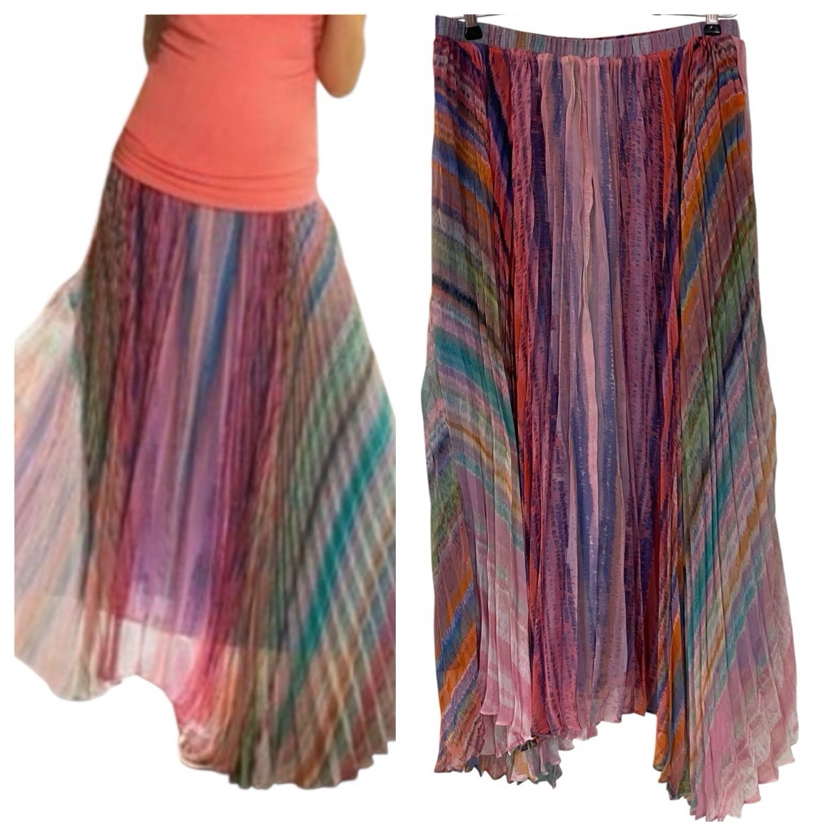 Soft Surroundings Multicolor Pleated Pull On Hank… - image 8