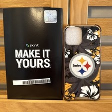 Skinit Steelers   Tropical Floral iPhone 12 P...