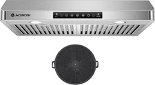 Range Hood 30 Inch under Cabinet+Range Hood Carbon Filters