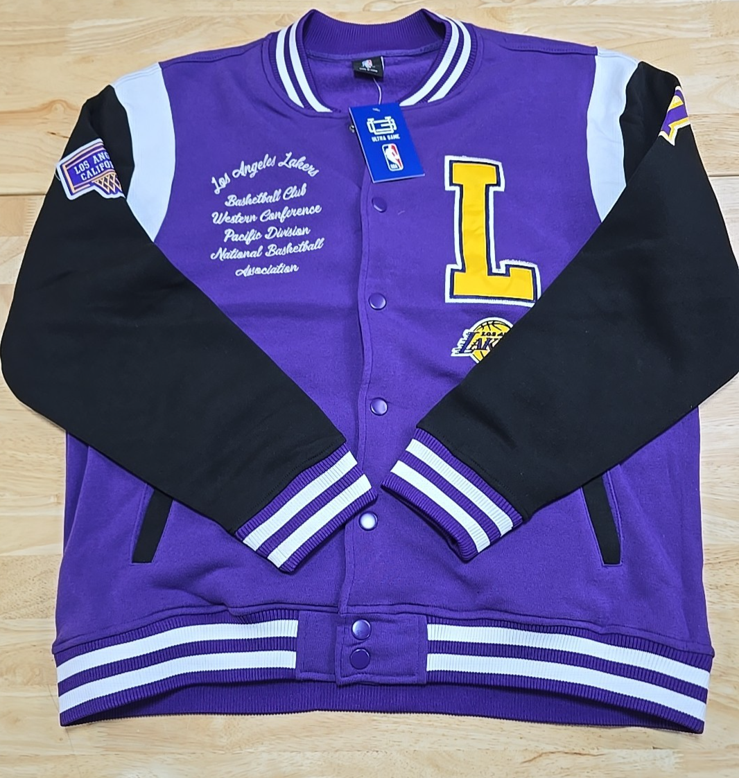 Los Angeles Lakers Ultra Game NBA Varsity Letterman Style Jacket