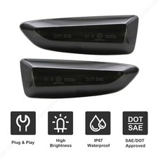  Schwarz Led Seitenblinker Blinker für OPEL ASTRA J K INSIGNIA B Z18 ZAFIRA C 