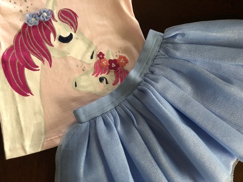 NWT Gymboree Girl Bright Days Ahead Horse Tee& TuTu Skirt Outfit 2T 3T 4T 5T - Picture 2 of 8