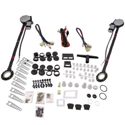 Universal Electric Power Window Lift Regulator Conversion Kit 2 Door Pickup New