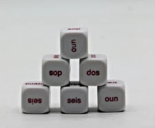 Koplow Games Spanish Interrogative Dice Set 6 (15mm)  White