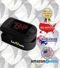 2025 NEW Zacurate Pro Series 500dL Fingertip Pulse Oximeter - Black