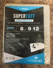 Trimaco 58901 SuperTuff Canvas Drop Cloth 8 oz 9 ft. X 12 ft.