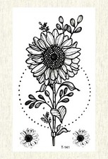 cool small wrist tattoos flower sunflower temporary tattoo