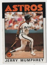 1986 Topps Baseball Card #282 Jerry Mumphrey-Astros
