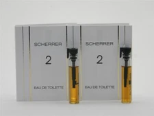 Jean-Louis Scherrer II EDT Eau De Toilette Vial 0.05oz - 1.5ml (Lot of 2)