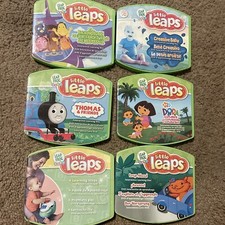 Lot of 6 Leap Frog Little Leaps Play  Move and Say It, Baby Learning DVD's