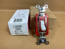 Pass Seymour P&S PS20AC3WSL 3 Way Lighted Switch - 20A Red White Hard Use