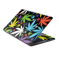 Skin Decal Wrap for MacBook Pro 13" Retina Touch Colorful Weed Leaves Leaf