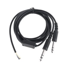 200cm Aviation Headset Dual-plug Aircraft Headphones Replacement Cable