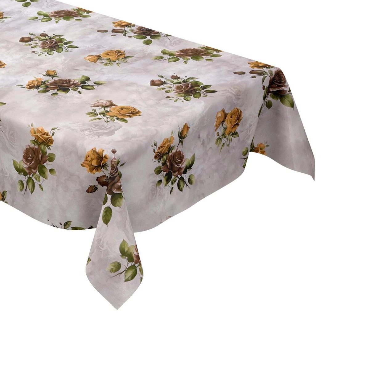 Tovaglia DII In Vinile PEVA Con Retro In Flanella – Rettangolare 152x259 Cm, Colore Pietra