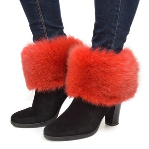 fox fur boots