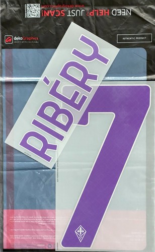 RIBERY FIORENTINA NOME+NUMERO UFFICIALE AWAY 2020-2021 Dekographics