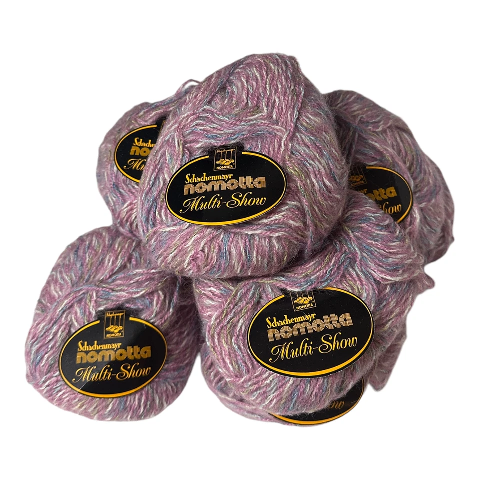 Lote de 8 hilos Schachenmayr Nomotta Multi-Show rosa ombre mohair/lana 400 gramos Foto 2 de 4
